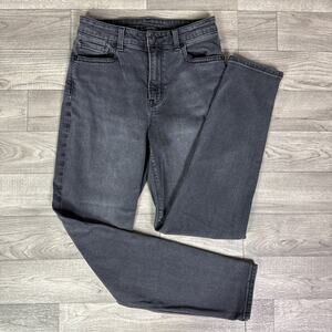 American Eagle Mom High Rise Stretch Jeans Gray Wash sz 2